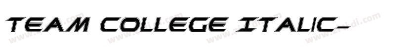 Team College Italic字体转换